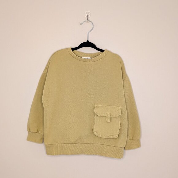 💜 2 for 30 💜 Zara Long Sleeve Crew Neck with Pocket - Picture 1 of 4